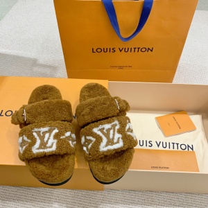 lv louis vuitton paseo comfort shearling slide